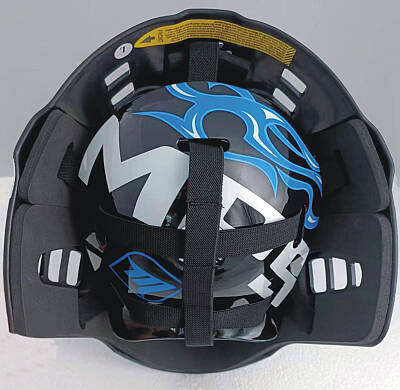 MPS goal. mask Pro Flame - Black/Blue/Chrome