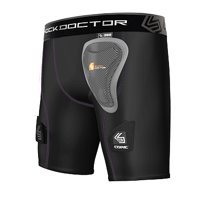 Shock Doctor 366 Womens Core Compression Hockey Short with Pelvic Protector women&#39;s jockstrap