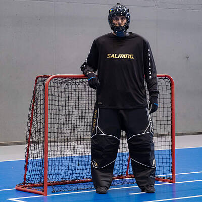Salming Goalie Jersey React Black/White