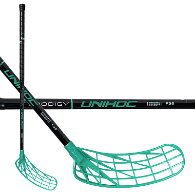 Unihoc Unilite Prodigy FL 36 Black/Turquoise