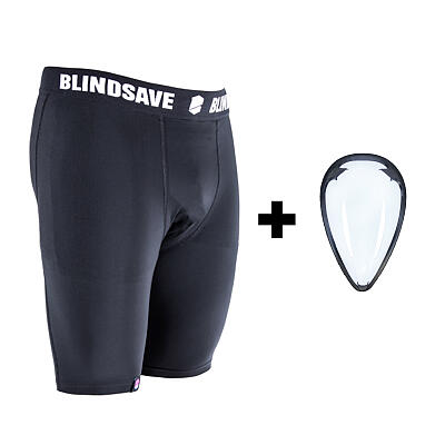 BlindSave compression shorts with jockstrap