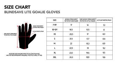 Blindsave Lite goalkeeper gloves Black