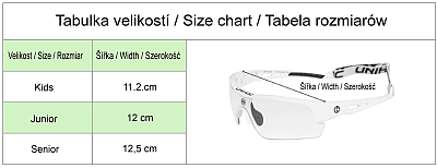 Unihoc Eyewear Victory Kids Black/White