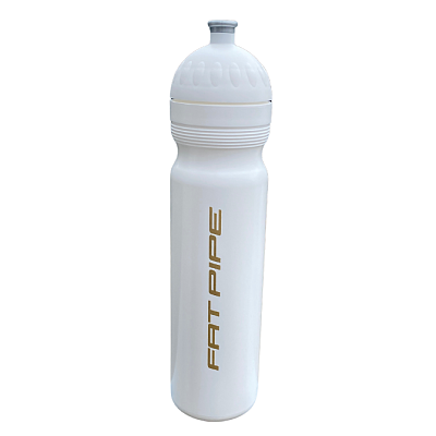 Fatpipe Sports bottle 1.0 L white/gold
