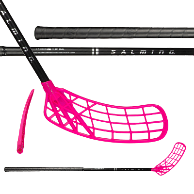 Salming Q-series Carbon Pro 2.0 RD Oval Trident 29 Black/Silver