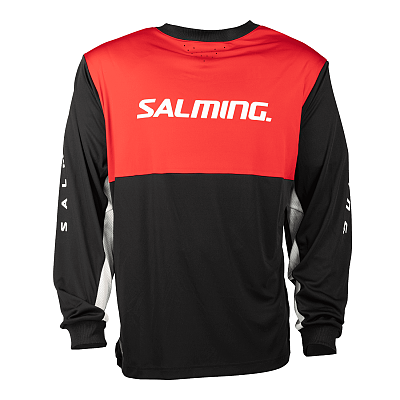 Salming Goalkeeper set React black/red+ mask Salming Phoenix Elite Helmet White Shiny