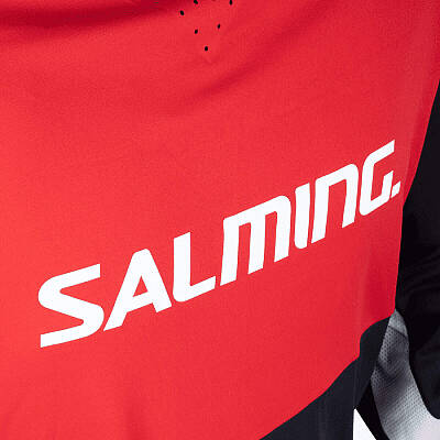 Salming Goalkeeper set React black/red+ mask Salming Phoenix Elite Helmet White Shiny