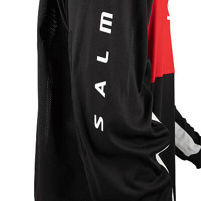 Salming Goalkeeper set React black/red+ mask Salming Phoenix Elite Helmet White Shiny