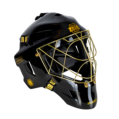 Zone Goalkeeper SET PRO3 Superwide Black/Gold Helmet set