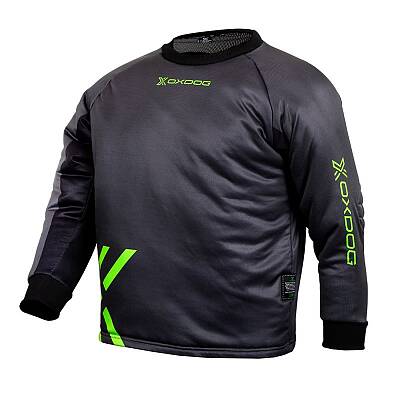 Oxdog Goalie Shirt JR Black/Green padded