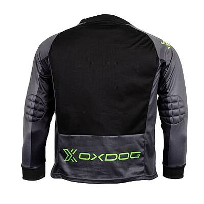 Oxdog Goalie Shirt JR Black/Green padded
