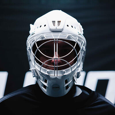 Salming Phoenix Elite Helmet White Shiny