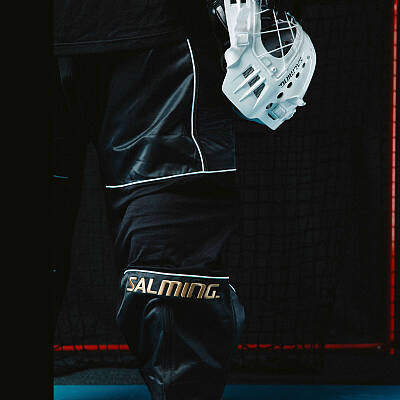 Salming Goalie Pants React Black/White